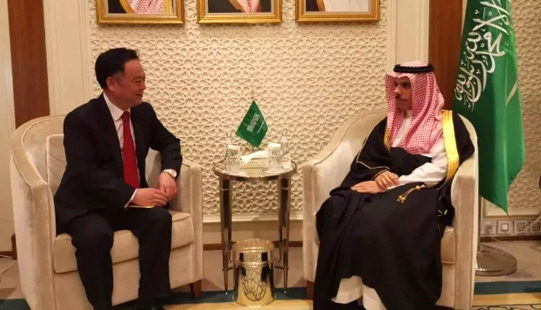 拜会沙特新任外交大臣：推动中沙关系再上新台阶