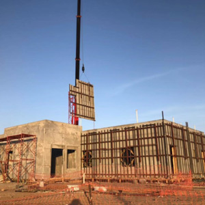 样板房模板吊装